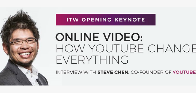 Steve Chen, Co-Founder of YouTube, to Deliver ITW 2019 Opening Keynote