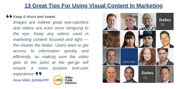13 Great Tips For Using Visual Content In Marketing