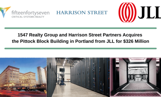 The Pittock Block Building Acquired by fifteenfortyseven Critical Systems Realty and Harrison Street Partners from JLL for $326 Million
