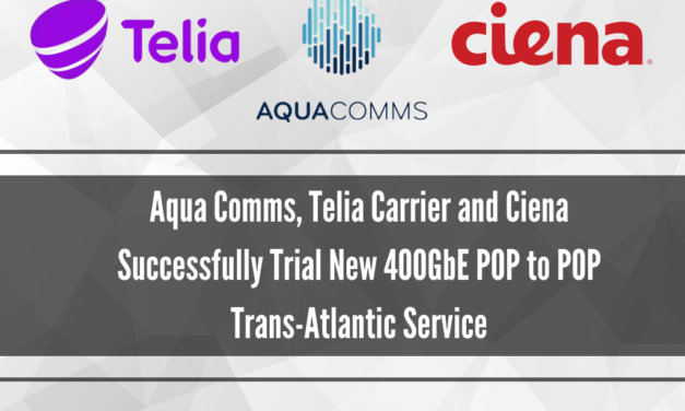 Aqua Comms, Telia Carrier and Ciena Successfully Trial New 400GbE POP to POP Trans-Atlantic Service