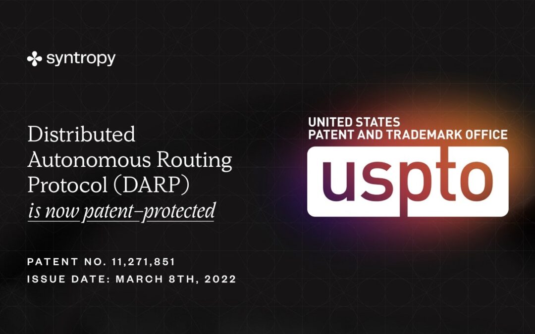 Syntropy Awarded Patent That Is Foundational To The Future of Web3
