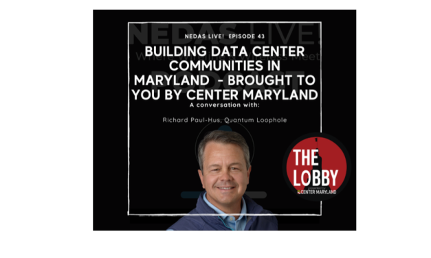 Building Data Center Communities in Maryland – Maryland to You by Center Maryland
